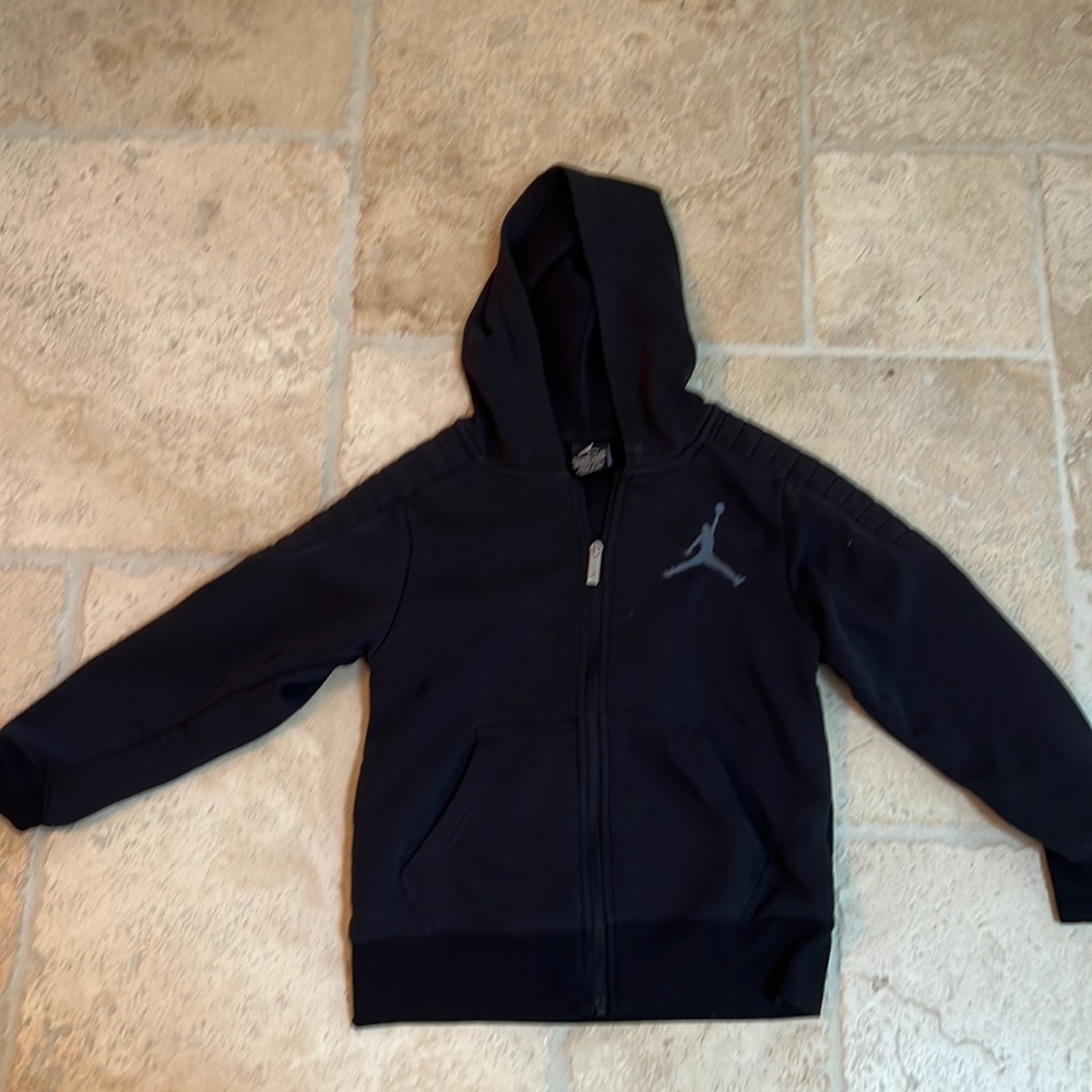 Boys - Jordan Jumpman Full Zip Hooded Jacket / hoodie - Black Size Small